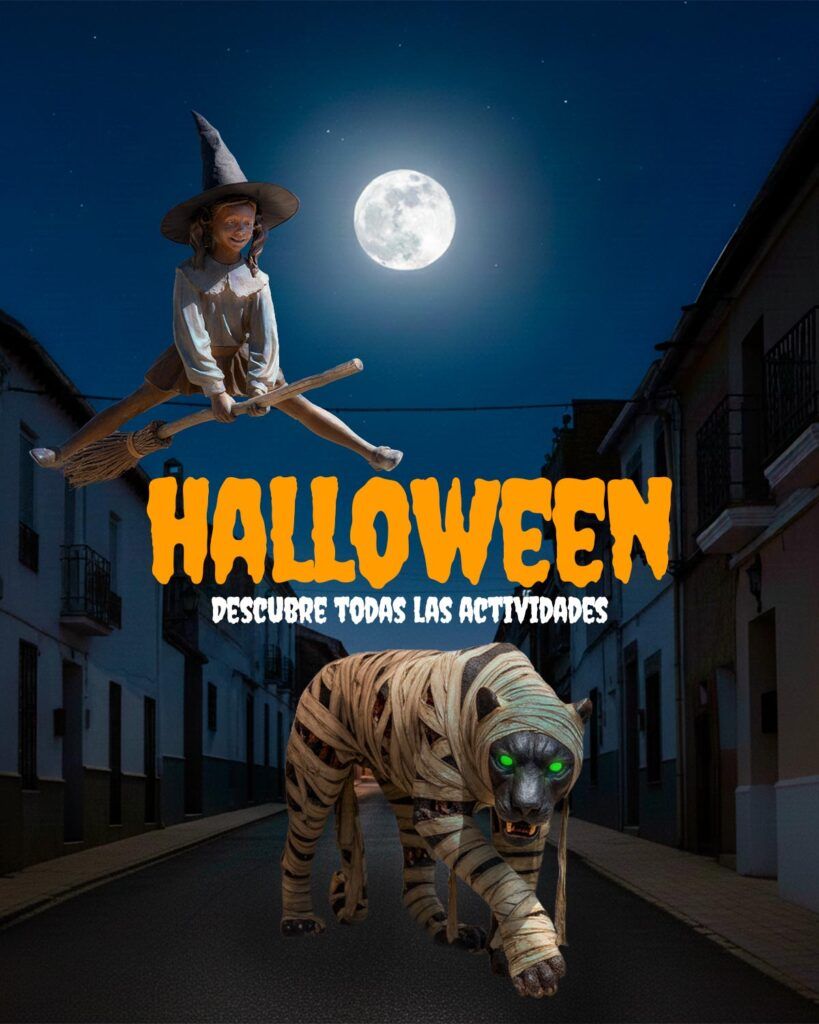 Cartel del evento de Halloween en Ventas de Huelma y Ácula
