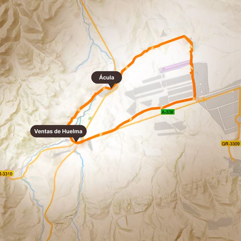 Ruta de senderismo alrededor de Ventas de Huelma y Ácula, Granada