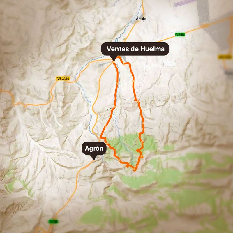 Ruta de senderismo de Ventas de Huelma a Agrón